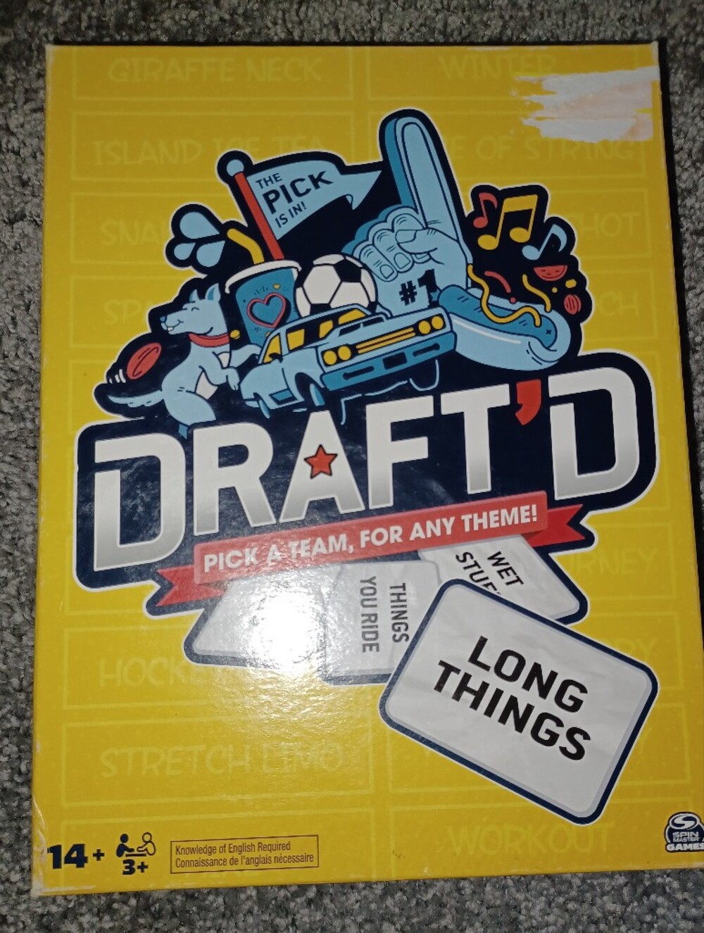 Draft'd Party Card Game — Yellow Edition